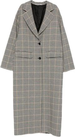 Tagliatore Single-Breasted Coats, female, Gray, Size: XL Tagliatore Coats Black