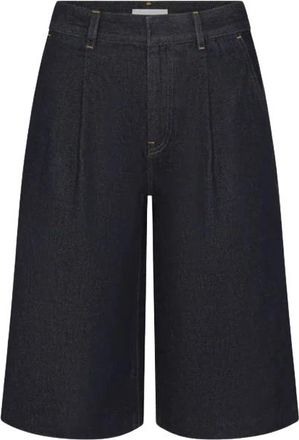 Frame Denim The Tailored Short - Dames - Denim shorts - Blauw - W27 - Katoen - Korte Broeken