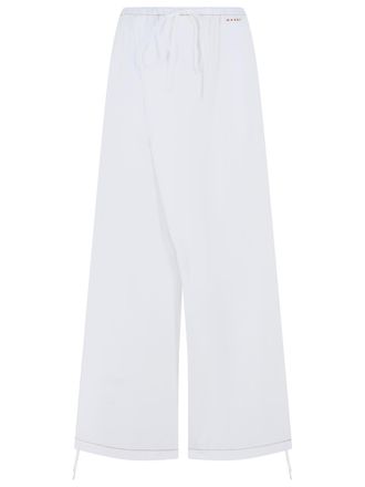 Marni White Cotton Pants