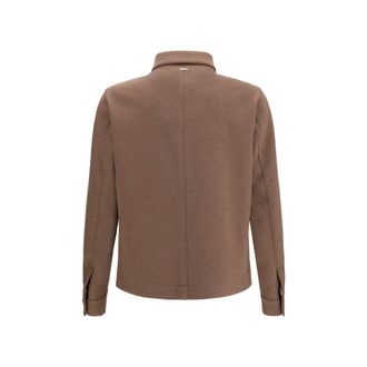 Herno Mens Brown Polyester Jacket Clothing