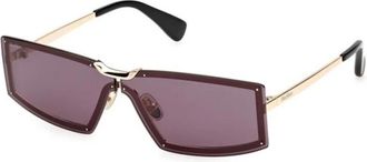 Max Mara Authentieke Mm 0118 Bril- Premium Kwaliteit! - Dames - Zonnebrillen - Geel - 68 MM - Accessoires