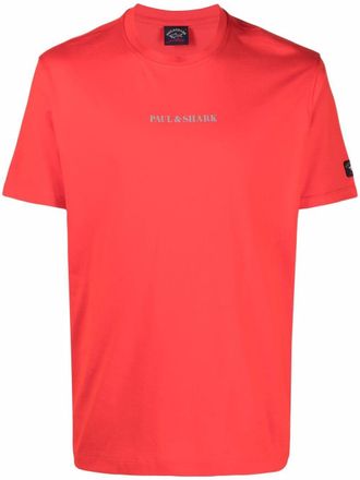 Paul & Shark crew-neck t-shirt - men - Cotton - XXXL - Red