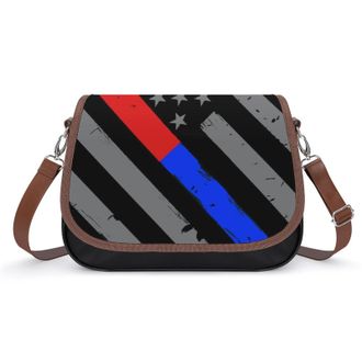 Generic Firefighter Police Flag Fashion Womens Crossbody Bags Novelty Handbag Shoulder Bag Purse