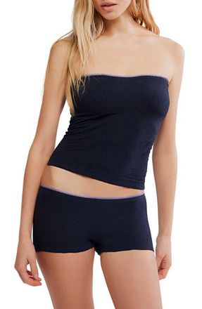 Free People Sweet Point Jacquard Tube Top in Black Combo at Nordstrom, Size X-Small