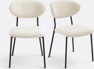 La Redoute Interieurs Set van 2 stoelen in bouclette, Galmo
