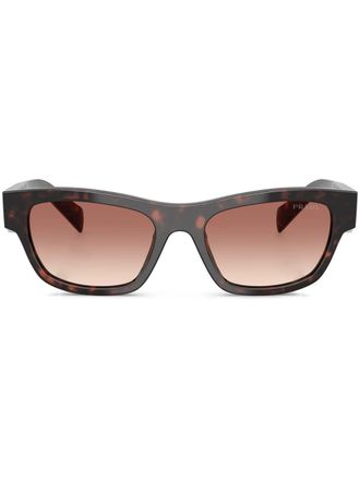 Prada Occhiali da sole con effetto tartarugato - Marrone