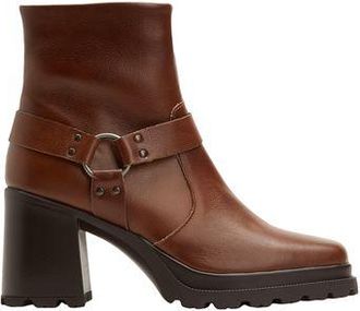 8 by YOOX LEATHER BUCKLE-DETAIL ANKLE BOOT
