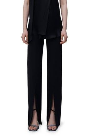 SIMKHAI Ariah Front Split Hem Pants in Black at Nordstrom Rack, Size 0