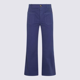 Chloé Blue Cotton Pants