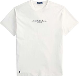 Polo Ralph Lauren Gebreid T-shirt - Heren - T-shirts - Wit - S - Katoen - Tops