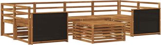 vidaXL Conjunto De Sof&aacute;s De Exterior 7 Uds. Natural Vidaxl