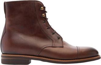 Scarosso Paolo Caramel - Heren - Veterlaarzen - Bruin - 43 1/2 EU - Leer - Schoenen