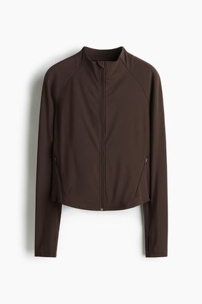 H&M Sportjacke mit Cool Handfeel DryMove - Warmes Braun