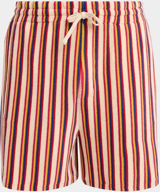 Valentino Garavani Men & apos;s Striped Toweling Shorts