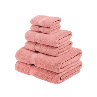Superior Solid Egyptian Cotton 6-Piece Towel Set