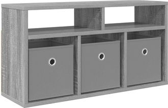 vidaXL Mueble Bajo Con Caj&oacute;n Gris Sonoma 72 X 22,5 X 38 Cm Vidaxl