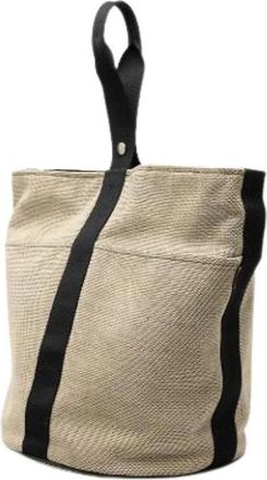 Herm&egrave;s Pre-owned Saxo GM Bucket Bag - Dames - Vintage Tas - Beige - ONE Size - Vintage
