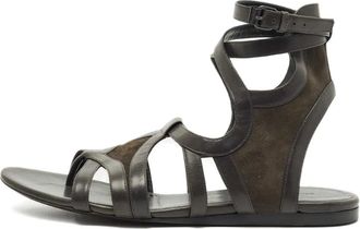 Balenciaga Sandali con cinturini in pelle - Marrone