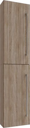 ebuy24 Gabinete De Ba&ntilde;o De Madera Vcm Muebles De Ba&ntilde;o Gabinete De Pared Estante De Ba&ntilde;o Gabinete De Ba&ntilde;o Gabinete Alto Dimensiones Aprox. Al. 150 X An. 33 X 