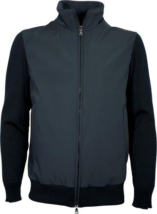 Paul & Shark Typhoon Re-4x 4 Stretch Cardigan - Heren - Zomerjassen - Zwart - XL - Katoen - Jassen