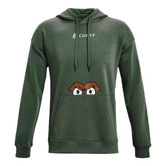 Under Armour Curry Oscar Grouchy Hoodie Green 1368318-332