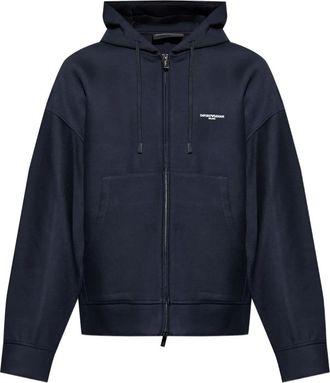 Emporio Armani Felpa con cappuccio - Blu