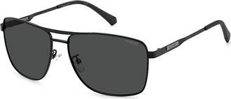 Polaroid Mens Pld 2136/g/s/x Sunglasses In Matte Black 0003
