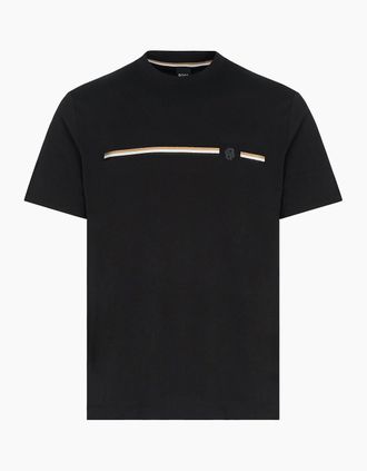 HUGO BOSS Mens C Taut 41 T-Shirt Black - Size: 44