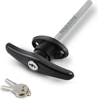 OEM Cerradura Para Puerta De Garaje Con Manilla En T Con Cerradura, Fabricada En Aleaci&oacute;n De Zinc, Accesorios De Cerradura Largos Para Cobertizos Y Constr