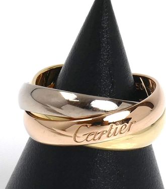 Cartier Pink Gold White Gold Yellow Gold Yellow Gold (18K) Pink Gold (18K) White Gold (18K) Band Ring (Pre-Owned)
