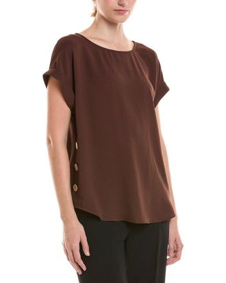 Jones New York Button Detail Blouse