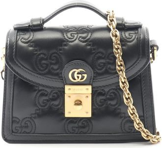 Gucci Pre-owned Gucci Small GG Matelasse Leather Top Handle Bag Ladies 1J7A239P7UYZZGSX