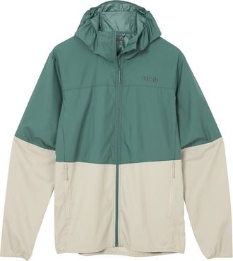 RAB Windgather Hooded Jacket - Mens in Sage/pebble at Nordstrom, Size X-Large