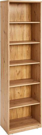 Xora Regal, Eiche Artisan, Holzwerkstoff, 5 Fächer, 55x194x36 cm, Typenauswahl, Wohnzimmer, Regale, Bücherregale