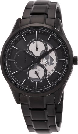 A|X Armani Exchange Quartz Black Dial Mens Watch and Chain Necklace Set AX7160SET