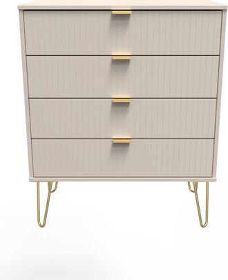 Welcome Furniture Breda Ready Assembled 4 Drawer Chest in Kashmir Matt - Welcome Furniture | TJ Hughes