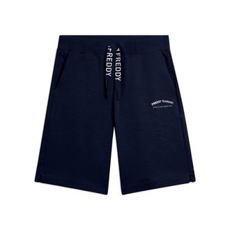 Freddy Pantaloni Corti con Spacchi Laterali in Tessuto Fiammato