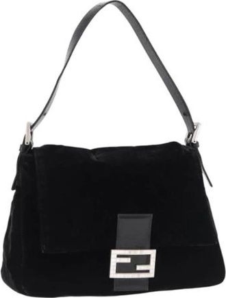 Fendi Pre-owned Vintage Schoudertas - Dames - Vintage Schoudertas - Zwart - ONE Size - Leer - Vintage