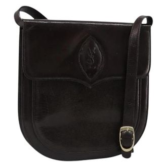 Saint Laurent Pre-owned Leather Shoulder Bag - Dames - Vintage Schoudertas - Bruin - ONE Size - Leer - Vintage