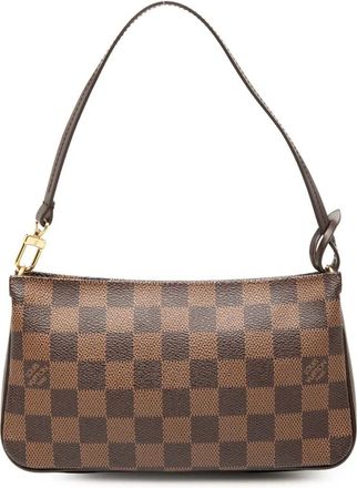 Louis Vuitton Borsa a spalla Navona in tela Damier Eb&egrave;ne 2004 - Marrone