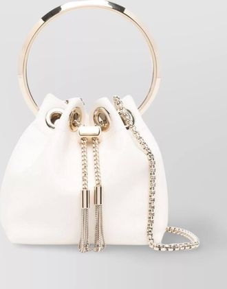 Jimmy Choo London micro bucket bag chain-link strap