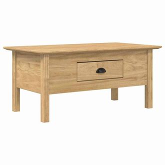 vidaXL Mesa De Caf&eacute; Con Caj&oacute;n Bodo Marr&oacute;n Miel 100 X 55 X 45,8 Cm Vidaxl