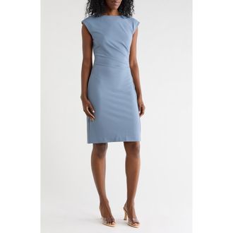 Nordstrom Rack Ruched Midi Dress in Blue Chip at Nordstrom Rack, Size Xx-Small