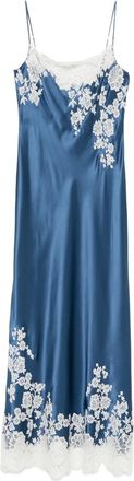 Carine Gilson Nachthemd met kanten detail - Blauw