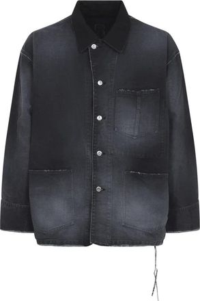 MASTERMIND WORLD Mastermind Jacket - Heren - Spijkerjassen - Zwart - L - Katoen - Jassen