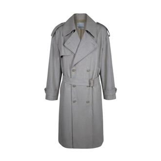 Frankie Shop Trench Coats, female, Gray, Size: XS Dursley Oversized Trench Coat