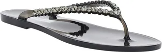 Menghi Womens Sandals Berta Black Pvc