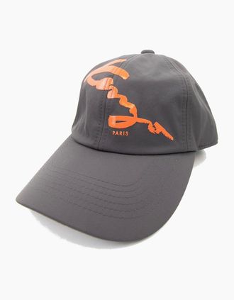 Kenzo Mens Kenzo Rubberised Signature Logo Cap Charcoal - Grey - Size: OS