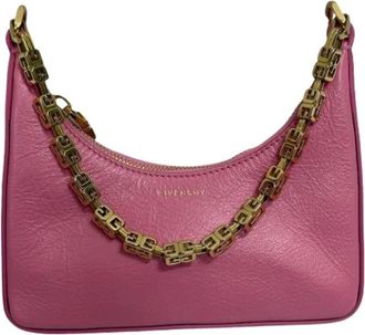 Givenchy Pre-owned Shoulder Bags, female, Pink, Size: ONE SIZE Pre-owned Mini Moon Cut Out Shoulder Bag