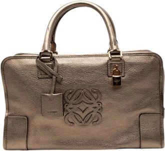 Loewe Pre-owned Amazona 36 - Dames - Vintage Handtas - Geel - ONE Size - Leer - Vintage